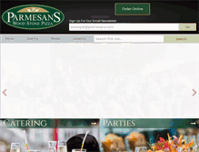 Tablet Screenshot of parmesans.com